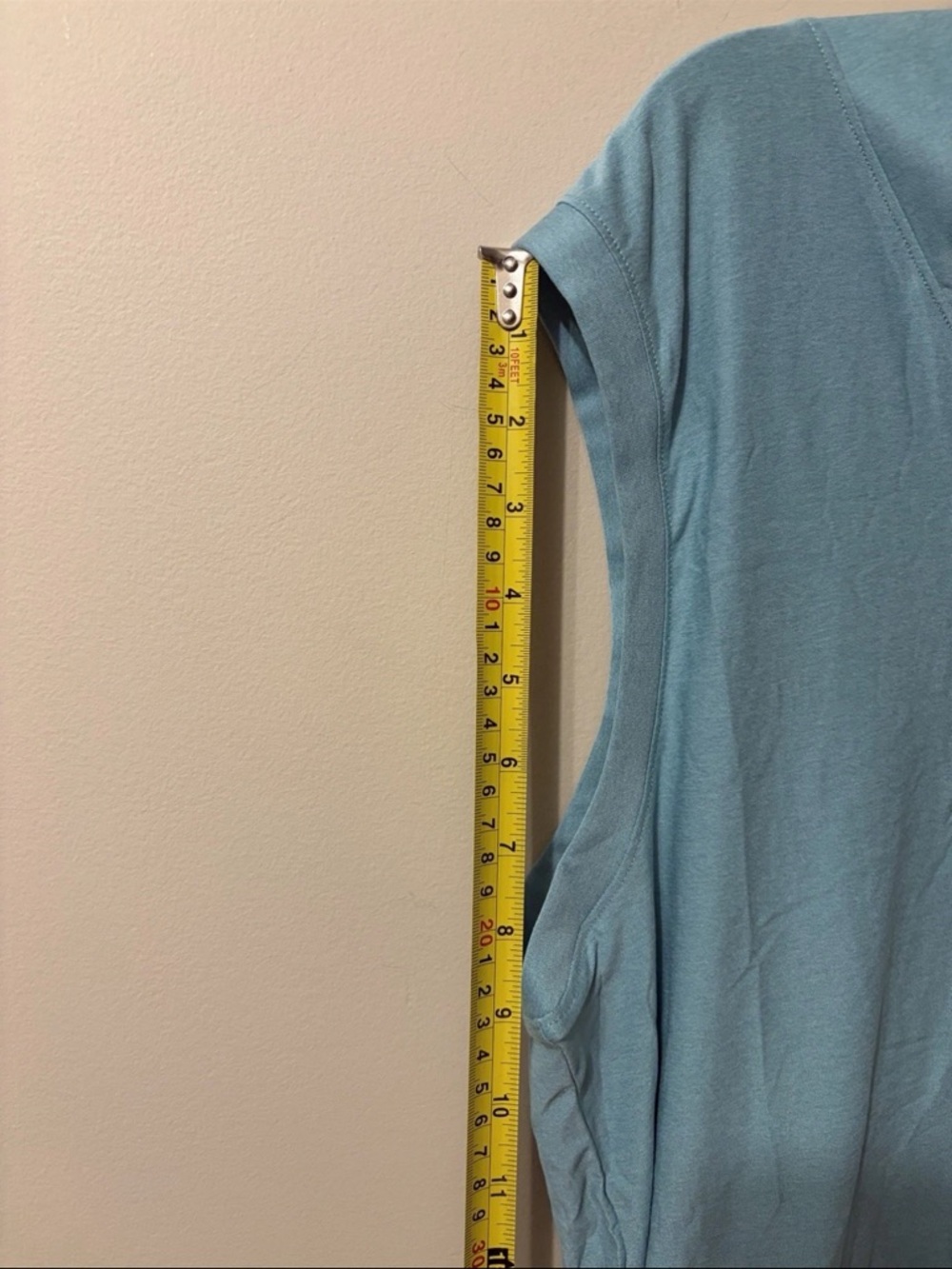 NWT Old Navy Teal V-Neck Sleeveless Boxy Tank Women’s Large - Picture 5 of 8